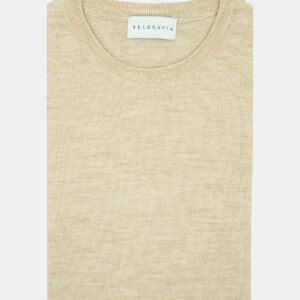 Jersey  cuello redondo beige  BELGRAVIA