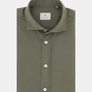 Camisa Bastoncino popelin verde