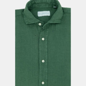 Camisa lino verde BELGRAVIA