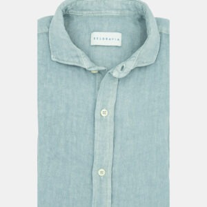 Camisa lino azul claro BELGRAVIA