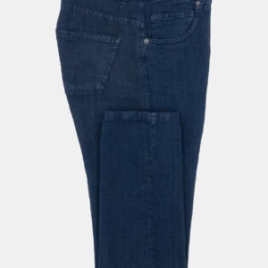 Pantalón 5 bolsillos lino Marino BELGRAVIA