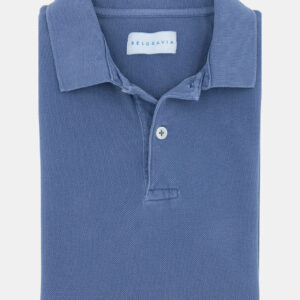 Polo piqué azul medio BELGRAVIA