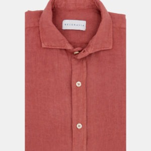 Camisa lino teja BELGRAVIA